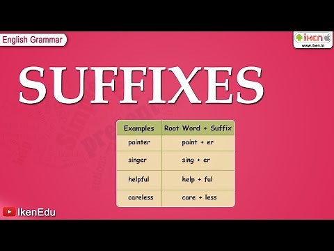 English Grammar - Learn About Suffixes | iken | ikenedu | ikenApp