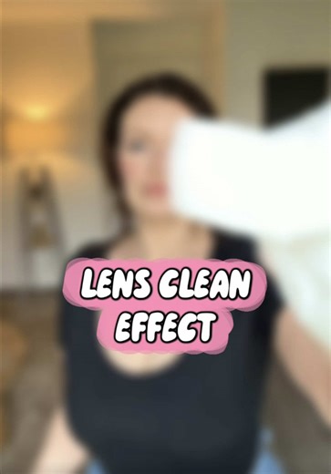 Lens clean effect! So easy - all you need is your phone! Save this video so you can do try it later. (Lens wipe effect, transition effect, CapCut trending edit, wipe lens, viral effect, CapCut tutorial) #CapCutEditing #viraleffects #capcutedit #capcuttutorial #ViralEffect