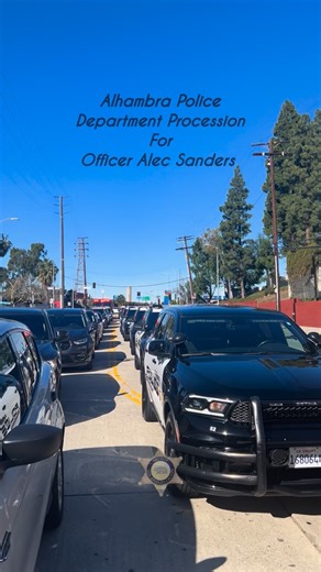 LA County Sheriff's Department | Today, we show support to Alhambra Police Department as they continue to mourn the loss of their partner. Officer Alec Sanders tragically... | Instagram