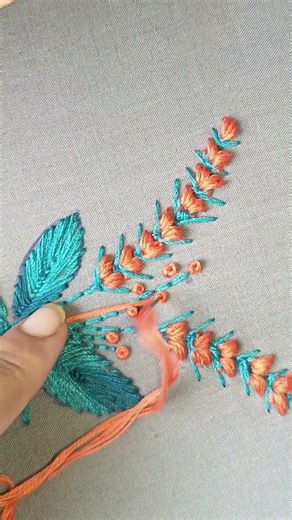 Beautiful French Knot Stitch border Embroidery design for absolute beginners #frenchknots #diystitch