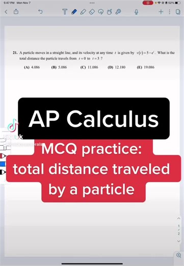don’t confuse distance with displacement! #apcalc #calculus #math #maths