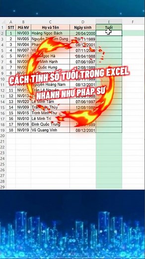 How to calculate age in Excel quickly like a magician | Excel skills | Excel tips and tricks
