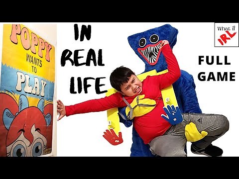 Escape Poppy Playtime HUGGY IN REAL LIFE DIY Playtime Co Factory In Real Life