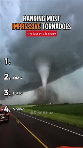 Top Most Powerful Tornadoes Ever Recorded 😳 #tornado #shorts #nature