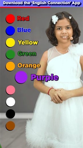 Color Names for Kids 🌈 | Spoken English Vocabulary | Adi Vidya Connection #shorts