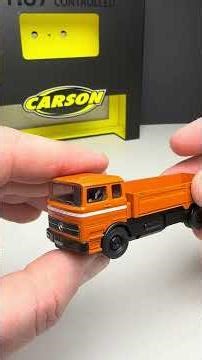 Tiny scale, huge realism. 1:87 scale RC Mercedes-Benz trucks by Carson. lights, sound, suspension