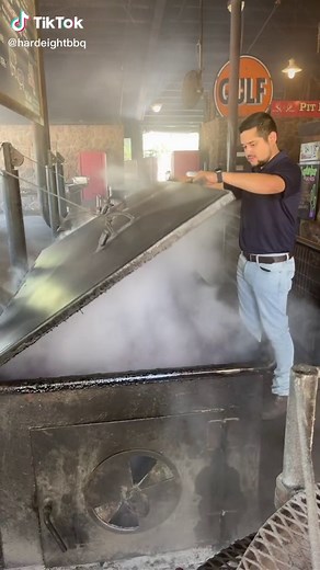 Delicious BBQ Brisket Preparation at Hard Eight BBQ Frisco