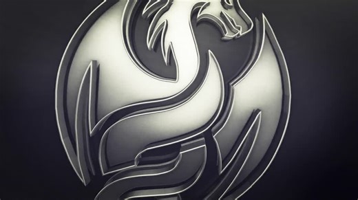 3D史诗级金属标志logo店铺AE模板需要插件 Element 3D