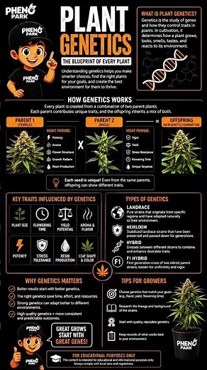 🧬 Plant Genetics Explained | The Science Behind Plant Traits #cannabiscommunity #horticulture