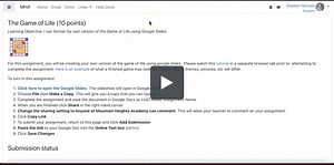 The Game of Life Tutorial