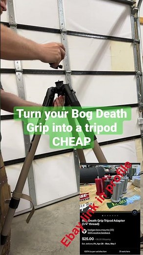 Bog Death Grip Tripod Adapter #hunting #predatorhunting #tripod