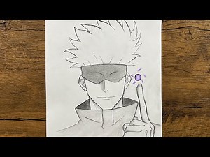 How to Draw Gojo Using Hollow Purple – Easy Anime Tutorial