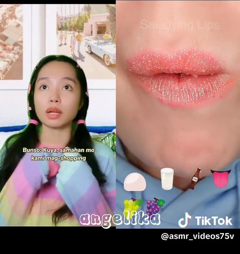 Angelica ASMR Funny Storytime Mukbang with Emoji Foods