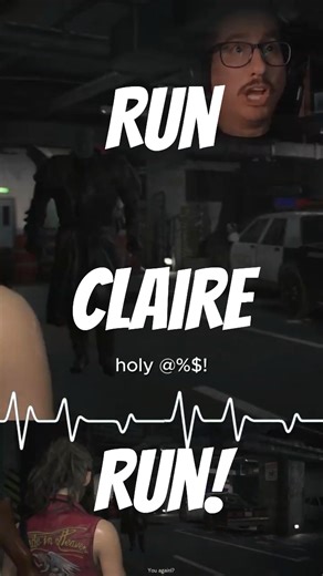 I definetely not expected to see him there #residentevil2 #dadgamer #horrorgames #pcgaming #running