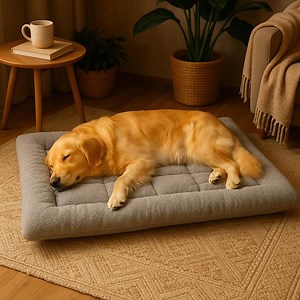 Plush Dog Bed: Washable Pet Sofa Mat, Non-slip Base (60x120cm) - Etsy