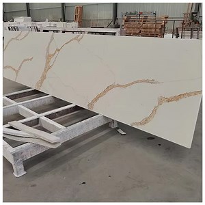 [Hot Item] Calacatta Gold Quartz Kitchen Countertops
