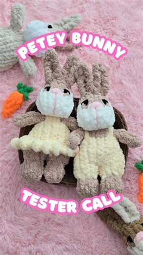 Chunky Knit Corner | 🐰 TESTER CALL — Petey Bunny 🐰 Big thanks to Mandi Hunt for suggesting the name! 💛 I’m looking for testers for my newest design: Petey... | Instagram