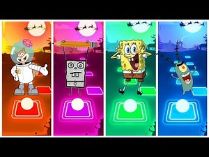 Sandy Cheeks Exe 🆚 Plankton Exe 🆚 Spongebob Exe 🆚 Spongebob 🎶 Tiles Hop Rush