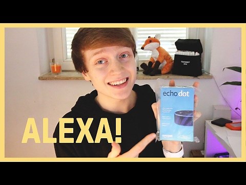 Amazon Alexa Unboxing and Setup!! :D Echo Dot 2nd Generation!