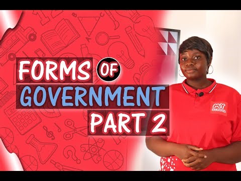 A Better Understanding On FORMS OF GOVERNMENT PART 2