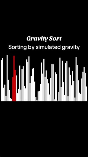Visualizing Gravity-Based Sorting Algorithms