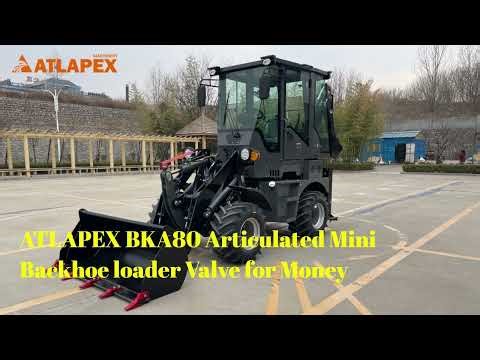 ATLAPEX BKA80 Articulated Mini Backhoe loader Valve for Money
