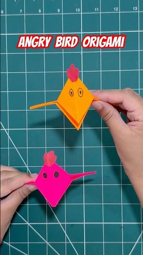 Angry Bird Origami | Easy Paper Craft #talkingbird #paperbird