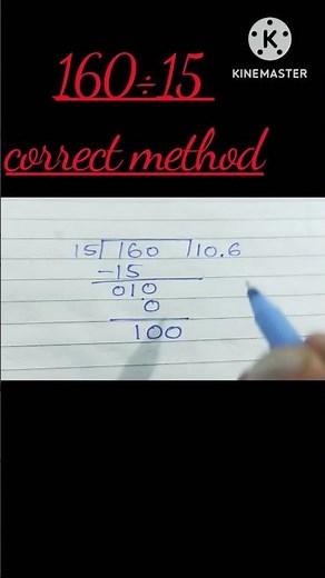 160÷15 correct method #160÷15 #decimal #zero #rules #divide #maths #divide_rules#mathstricks