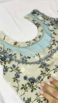 Very beautiful neck design Using Sewing tips and tricks #shorts #shortsfeed #sewing #sewinghacks