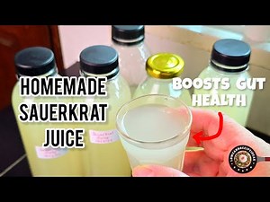 Struggling with acid reflux, bloating, stomach upset or IBS? Try this homemade sauerkraut juice