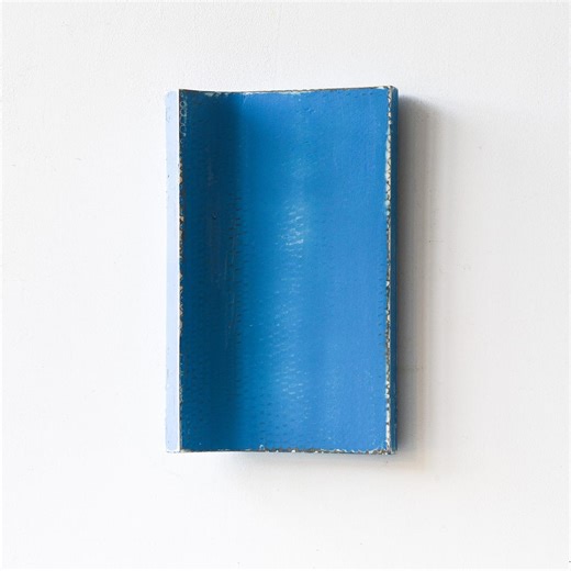 Minimalist Abstract Wall Sculpture, Blue Vertical Relief, Original Contemporary Wall Art - Etsy