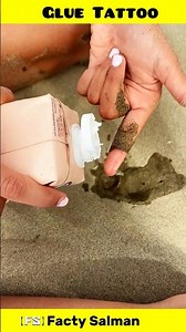 മണ്ണും പശയും ചേർത്ത് കയ്യിൽ Tattoo വരച്ചാലോ 😱🤯 | Mud Tattoo Art With Glue 😨💀 |