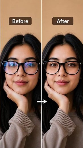 How to Remove Reflections from Glasses in Photoshop! #shorts