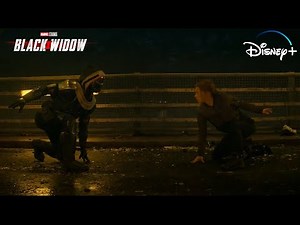 Black Widow vs. Taskmaster bridge-fight scene | Black Widow (2021)