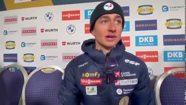 Interview d’Eric Perrot après la victoire de la France en Relais mixte Biathlon lors des Mondiaux de Nove Mesto ! 🇫🇷 (Crédit FFS TV) | Savoie News