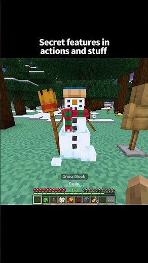 Minecraft Secret Features in Actions and Stuff