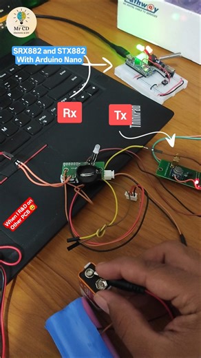 When I R&D on other PCBs 😅 Arduino Nano with SRX882 and STX882 #shorts #arduino