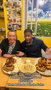 I don’t do normal challenges #fyp #foodchallenge #ukfood #yorkshirepudding #eatchallenge | JJ Da Lion