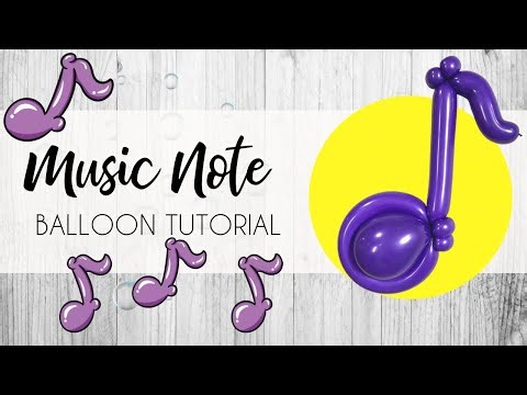 Music Note Balloon Twisting Tutorial
