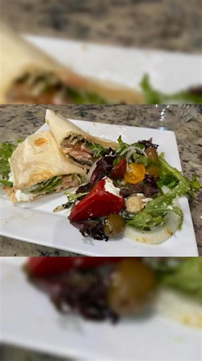 My Lemon-Pepper Salmon Goat Cheese Wrap is the perfect balance of bold and fresh. Flaky, seasoned salmon wrapped with creamy goat cheese, paired with a crisp citrus vinaigrette salad that brings a bright, refreshing finish. Light, flavorful, and uniquely Cathy’s Kitchen. #CathysKitchen #SalmonLovers #FreshAndFlavorful | Cathy's Kitchen Restaurant & Diner