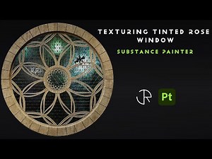 Texturing a Tinted Glass window in substance painter
