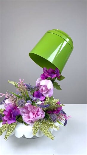 Stunning spring decor from Dollar Store materials!