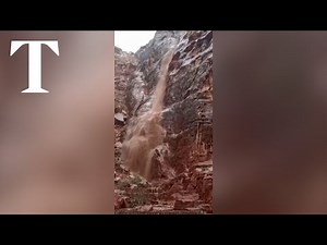 Tourists evacuated after flash floods hit the city of Petra