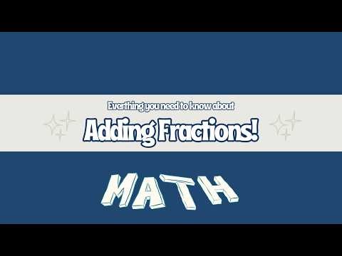 Adding Fractions Made Easy | Step-by-Step for Beginners ⭐