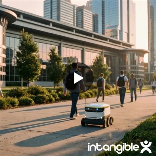 Your delivery robot shouldn t look different in every pitch. Import your actual 3D/CAD geometry (.gltf, .fbx, .obj). AI generates around your constraints instead of inventing details. Drag asset… | Intangible