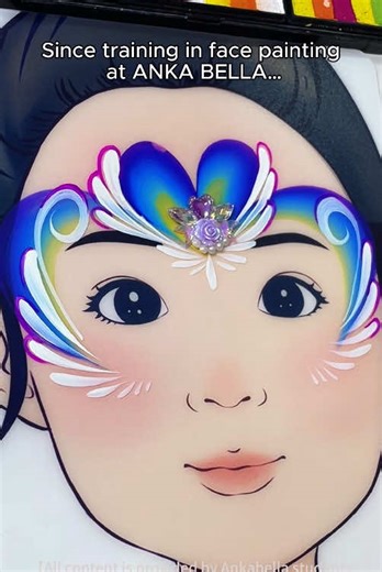 Heart Princess Face Painting Practice