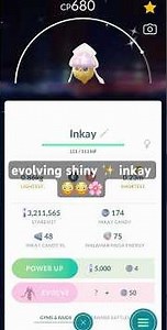 evolving shiny inkay on pokemon go! #1818 #111