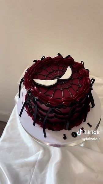 Vintage Spider-Man Cake | Spider-Verse Inspired Dessert