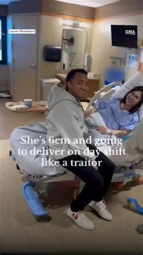 This labor and delivery nurse went into labor during her shift 😲 https://abcnews.link/1GriXwh | Good Morning America