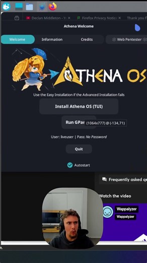 Trying out Athena Os #cybersecurity ⚠️ Educational only